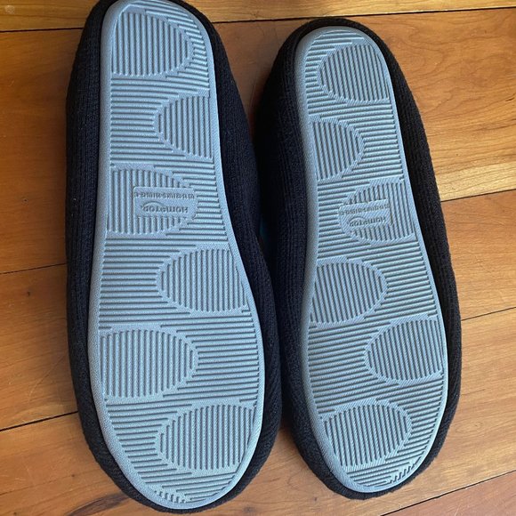 HomeTop Women's Comfy Memory Foam Black Ballerina Slippers Sz XL / 11-12 - Picture 5 of 5